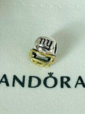 Pandora New York Giants Football Helmet Charm Pendant